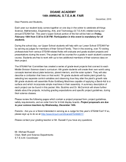 Middle Division STEAM Fair Packet