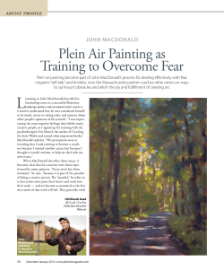 Plein Air Painting as Training to Overcome Fear