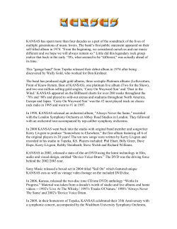 KANSAS has spent more than four decades as a part of the