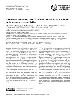 Cloud condensation nuclei