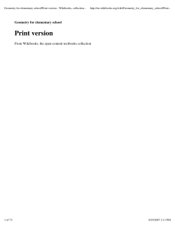 Geometry for elementary school/Print version