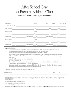 After School Care at Premier Athletic Club