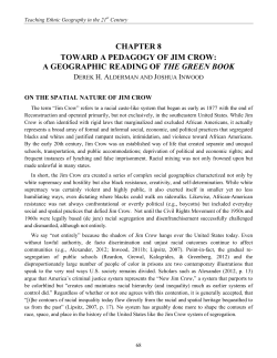 Toward a Pedagogy of Jim Crow: A Critical Reading of The Green