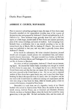 Charles Bruce F ergusson AMBROSE F. CHURCH, MAP