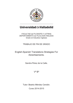english-spanish translation strategies for advertisement