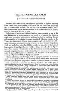 Protection of Dry Areas - Duke Law Scholarship Repository