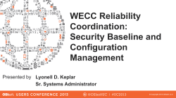 WECC Reliability Coordination