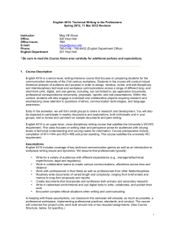 Technical Writing in the Professions