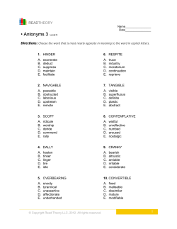 Antonyms 3 - EnglishForEveryone.org