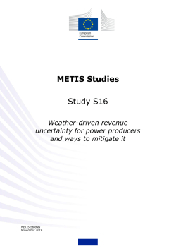 METIS Studies Study S16 - European Commission