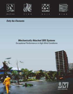 SBS Mechanically Attached Exceptional Performance High Wind