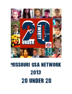 20 under 20 - Missouri GSA Network