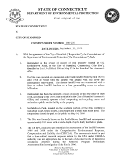 CT DEEP Consent Order