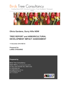 Olivia Gardens Tree Report and Arboricultural Development Impact