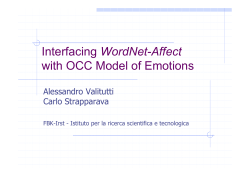 Interfacing WordNet-Affect with OCC Model of Emotions