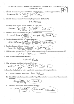 Review Moles Comp EF and MF Answersheet SnF2