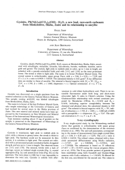 Gysinite, Pb(Nd,La)(CO3)2(OH).