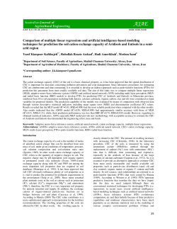 Comparison of multiple linear regressions and artificial intelligence