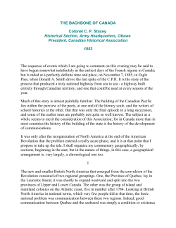 1953 - Canadian Historical Association