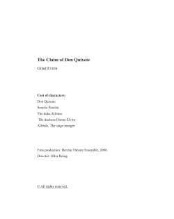 The Claim of Don Quixote