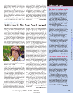 Settlement in Bias Case Could Unravel