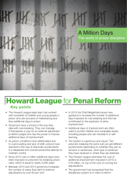 A Million Days - The Howard League