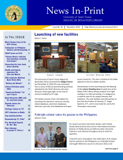 December 2016 - Miguel de Benavides Library