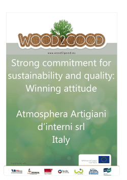 Strong commitment for sustainability and quality