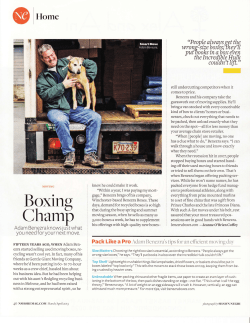 See us in the 2013 March/April issue of NorthShore