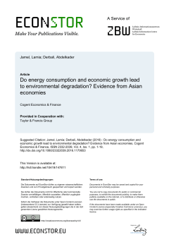 Do energy consumption and economic growth lead to