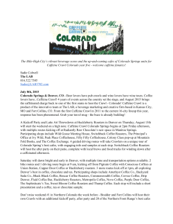 The MileHigh City`s vibrant beverage scene and the upandcoming