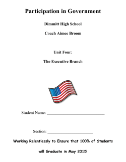 The Executive Branch