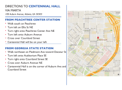 directions to centennial hall via marta