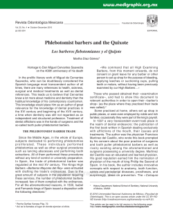 Phlebotomist barbers and the Quixote