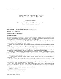 Chas the chameleon