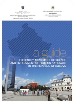 for entry, movement, residence and employment of foreign nationals