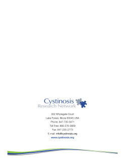 CRN Transitioning Guide - Cystinosis Research Network