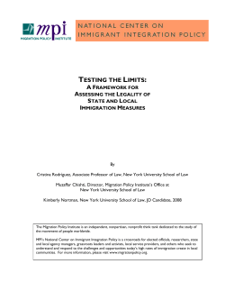 testing the limits - Migration Policy Institute