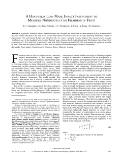 a handheld, low-mass, impact instrument to measure nondestructive