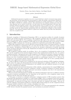 IMEGE: Image-based Mathematical Expression - RiuNet