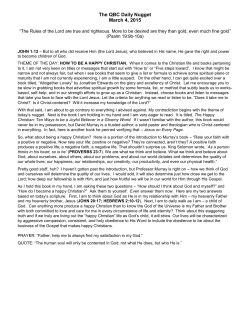 The QBC Daily Nugget