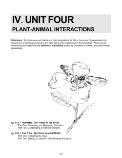IV. UNIT FOUR - Discovering Florida Scrub