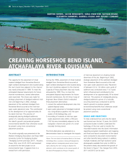 Creating Horseshoe Bend Island, Atchafalaya