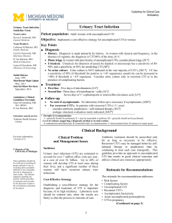 Urinary Tract Infection - Michigan Medicine