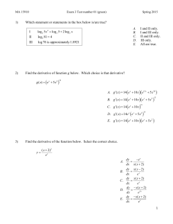 1) Which statement or statements in the box below is/are true? 2