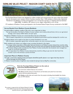 Farmland Values Project : Madison County Quick Facts