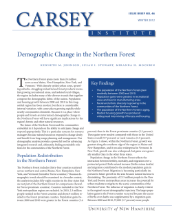 Demographic Change in the Northern Forest