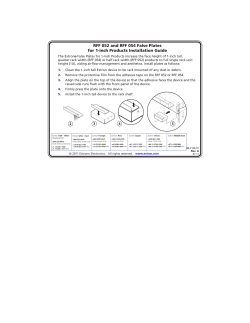 RFF 052 and RFF 054 False Plates for 1-inch Products
