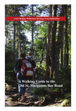 A Walking Guide to the Old St. Margarets Bay Road
