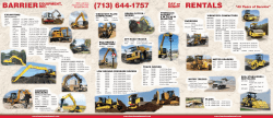 Equipment For Rent - Barrier Equipment Inc.